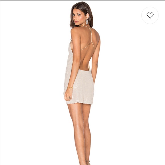 sequin backless mini dress